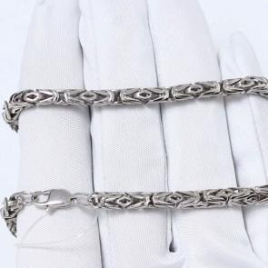 Серебряная цепь плетение Византийская ЮЗ Корона КС-King 3 фото